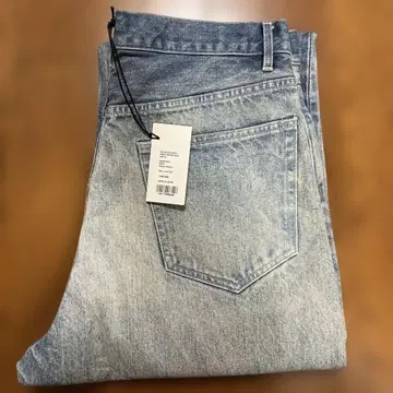 SELVEDGE FADED HEAVY DENIM WIDE PANTS