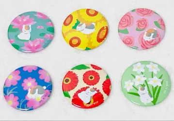 나츠메 우인장 arti-mate 냥코센세 캔뱃지 플라워 모티브 ver.