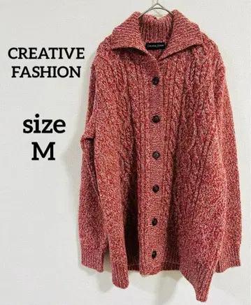 새상품급 CREATIVE FASHION 니트 가디건 S~M 사이즈 일본제