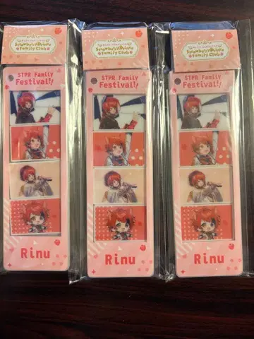 C상 사진 그레이 키링 리이누 씨 x 3