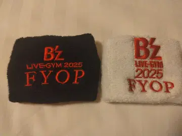 B'z LIVE GYM 2025 FYOP 리스트 밴드 화이트 블랙 세트