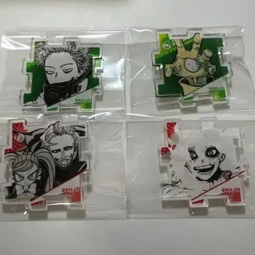 히로아카 아크릴 퍼즐 키링 신소 히토시 시가라키 토무라 등 4종 세트