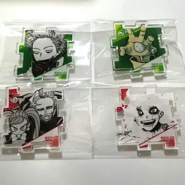 히로아카 아크릴 퍼즐 키링 신소 히토시 시가라키 토무라 등 4종 세트