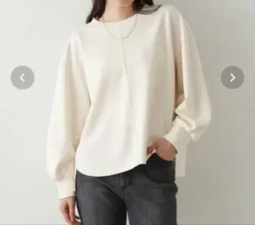 OPAQUE.CLIP 볼륨 슬리브 상의 아이보리 38 미개봉 새상품