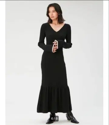 프레이 아이디 2WAY 헤 개더 리브 니트 원피스 FRAY.ID