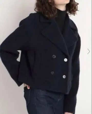 theory 22AW 띠어리 TEDDY FLEECE 보아 P코트 네이비