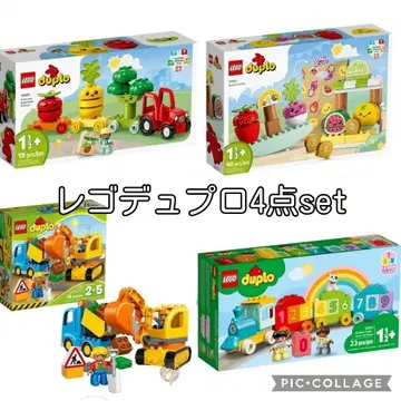 LEGO duplo 레고듀프로 4세트 셔블카 채소 과일 기차