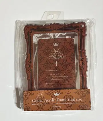 후쿠야 고딕 아크릴 프레임 카드 사이즈 오렌지