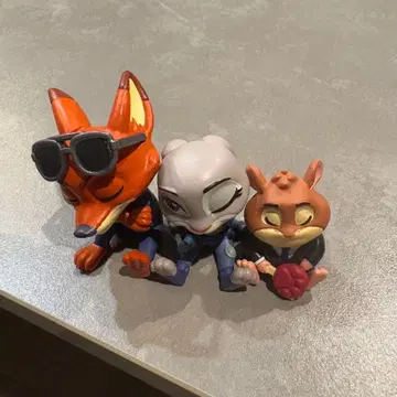 피규어 3체 세트 닉 주디 레밍스 주토피아