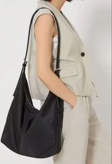 [그린 라벨 릴랙싱] 더블 버클 백 2WAY 발수 블랙