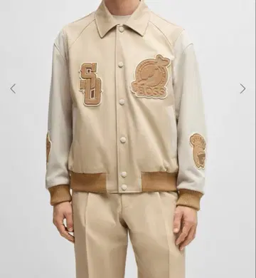 BOSSx SHOHEI OHTANI 콜라보 바시티 자켓