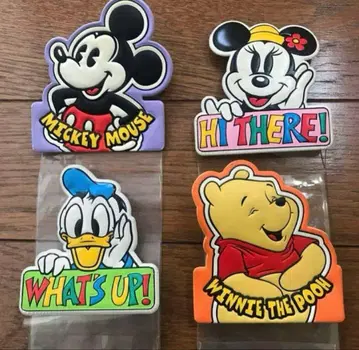 디즈니 미키 미니 도날드 푸우 티켓 홀더 레트로 레어