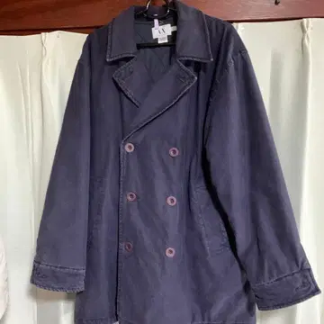 아르마니 AX 크림슨 다크 네이비 더블 브레스트 자켓 S 사이즈