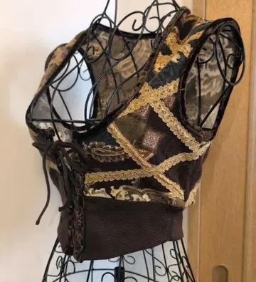 OzzOn 레이스업 뷔스티에