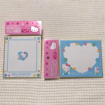 헬로키티 미니 색지 2장 세트 헤이세이 레트로
