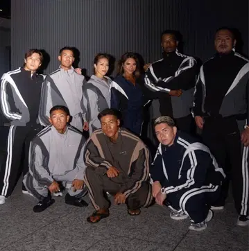 LYFT 2LINE 오버사이즈 셋업 브라운 3종 세트