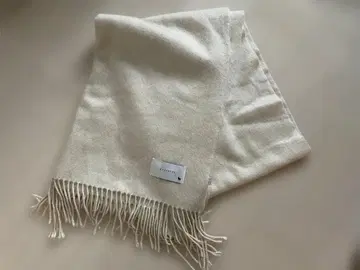 캐시미어 100% 아이보리 스톨 대형 머플러