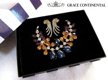 새상품 그레이스 콘티넨탈 럭셔리 목걸이 & 귀걸이 2세트