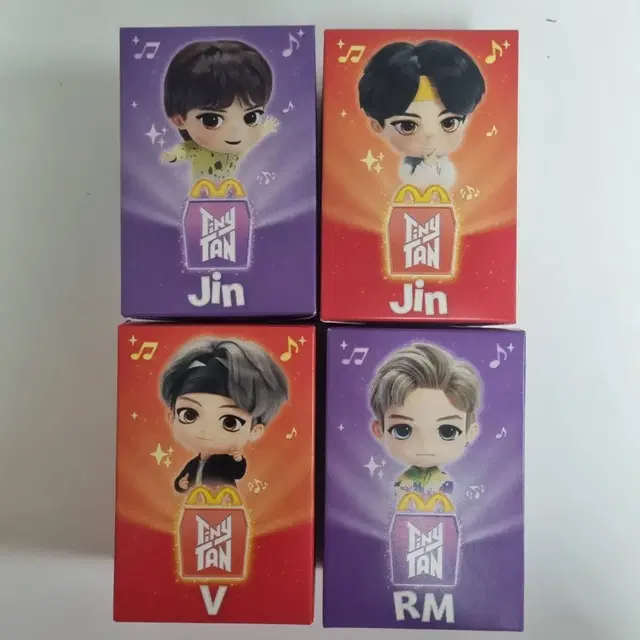 방탄소년단 맥도날드 피규어 진, 뷔, 알엠