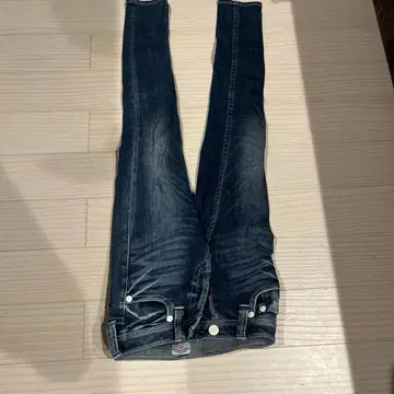 로데오 스키니 데님 다크 블루 사이즈 23