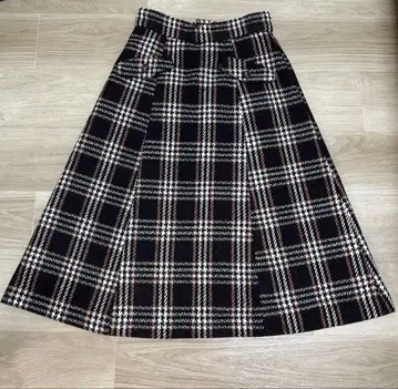 31 Sons de mode 체크 무늬 플레어 스커트