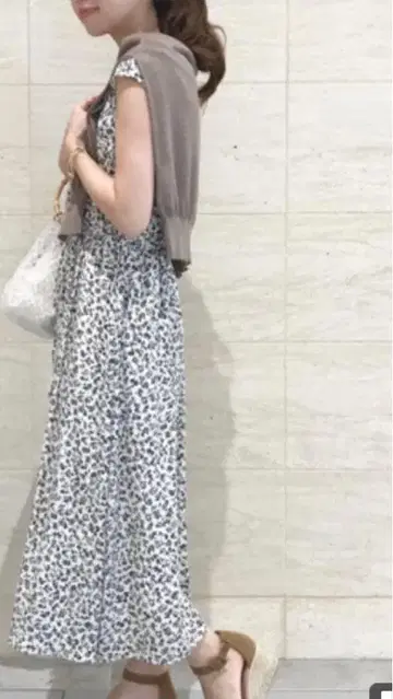 La TOTALE 카센 프린트 원피스 S