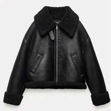 2시간 한정판 가격 인하 ZARA 페이크 무스탕