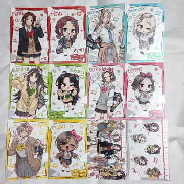 걸즈밴드 클라이 보크스 아키하바라 헤이세이 갸루 특전 엽서 12장 세트