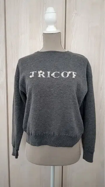 앙데팡당 And Couture 니트 상의 그레이 펄