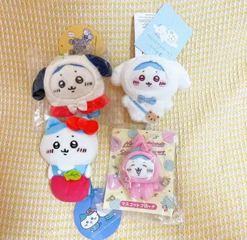 치이카와 산리오 푸치미니 후드 마스코트 하치와레 포차코 마이멜로디