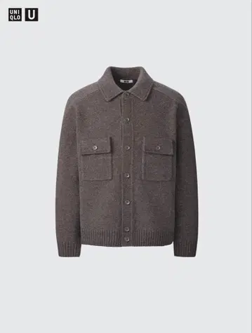 유니클로 U 램 니트 자켓 L