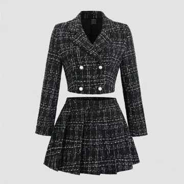 셋업 블랙/레드 2벌 세트