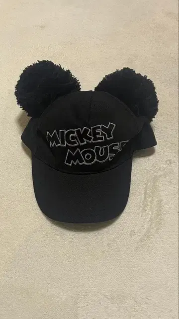 디즈니 캡 미키 모자 꽁지 블랙
