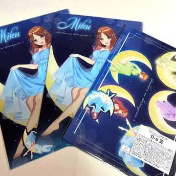 캐릭터 복권 5등분의 신부 D상 클리어 파일 & 스티커 세트 미쿠