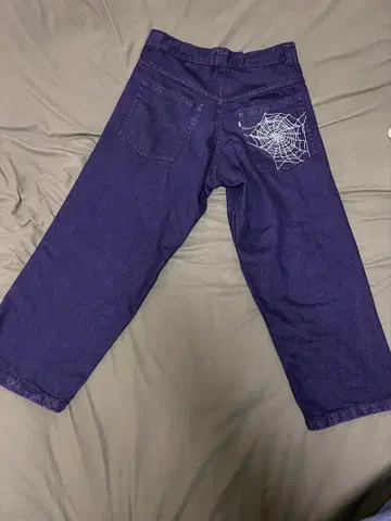 미사용 새상품! earl skateboards 데님 보라색 M