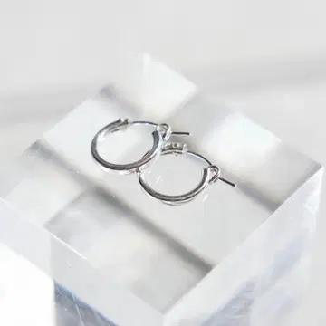 [ SETUP7 ] 실버 925 후프 귀걸이 서클 귀걸이