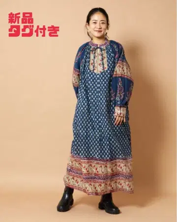 새상품 Freada/프리다 인도 목판 스모크 원피스 프릭스스토어