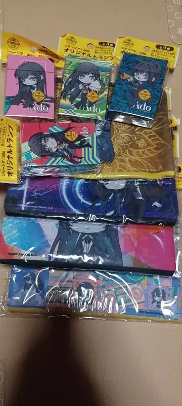 코카콜라 조지아 Ado 오리지널 카드놀이 4종 쿠션 파우치 4종