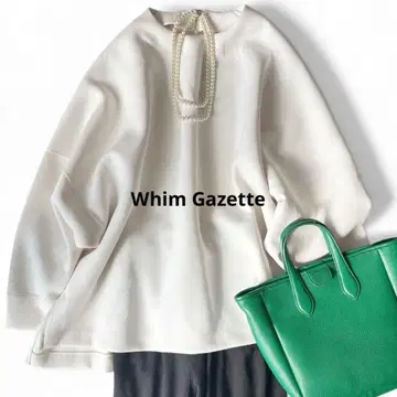 Whim Gazette 종이상자 풀오버 화이트 완판템 24AW
