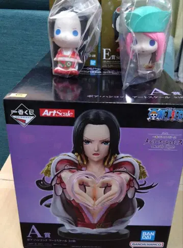 원피스 제일복권 핸콕 아트 스케일 A상 SOFVIC 피규어 2개