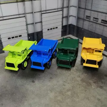 토미카 덤프트럭 4대 세트 (일본제 포함) OFF ROAD DUMP