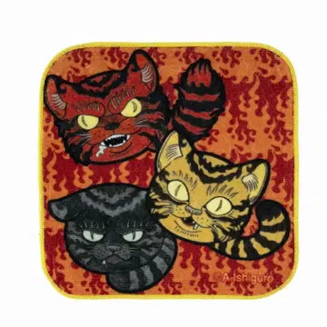 온통 고양이 핸드 타월 (달마 고양이)