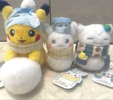봉제 인형 포켓몬 피카츄 카비곤 눈사람 포켓몬 센터