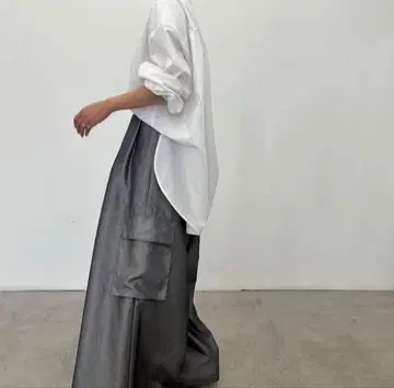 lig. 와이드 카고 팬츠 그레이