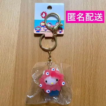 만박 산리오 미야쿠미야쿠 입체 마스코트 키링 클리어 헬로키티