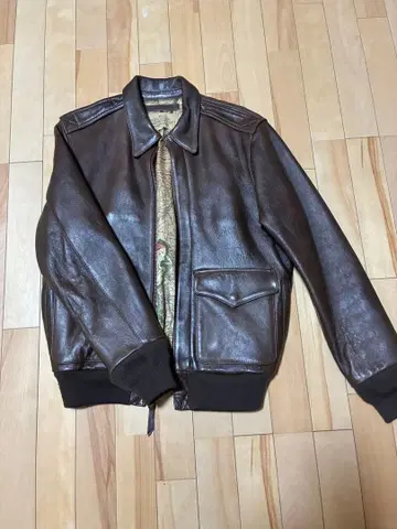 컨디션 최상 avirex A-2 라무 가죽 자켓