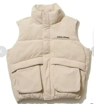 minhas closet. 베이지 다운 베스트