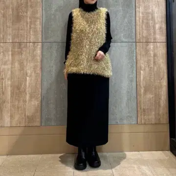 [ 뷰티 앤 유스 유나이티드 애로우즈 ] 메탈릭 샤기 베스트 금