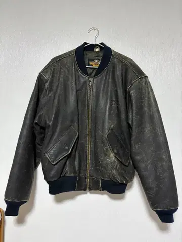 90s HARLEY-DAVIDSON [레어] 가죽 자켓 천연 가죽