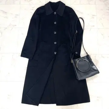 컨디션 최상 레리안 이탈리아제 캐시미어 스텐카라 코트 스트레치 블랙 9